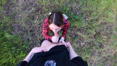 Perverted Teen Makes Me Cum On Her Titties In A Forest Pov Public Outdoor on vidgratis.com