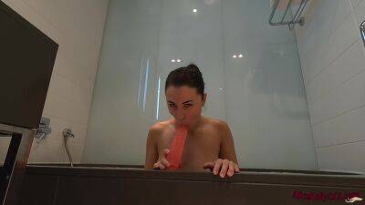 Sexy Babe Passionate Masturbate Pussy Sex Toy In Bathroom on vidgratis.com