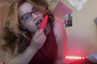 Watch Me Use My Vibrator In My Red Dress Til I Cum on vidgratis.com