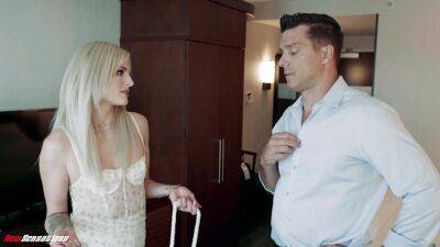 Slender blonde accepts being gagged before ruthless sex in a hotel room on vidgratis.com