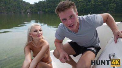 Lovita Fate gets her tight pussy drilled on a boat by a hot blonde teen on vidgratis.com