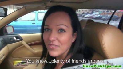 Euro babe next door gets creampied in a car like a pro on vidgratis.com