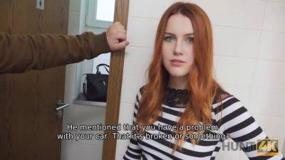 Hot red head GF gets cuckolded by her rich BF in POV reality porn - Czech Republic on vidgratis.com