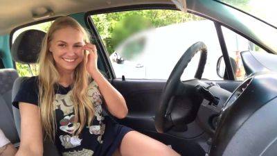 Perfect Hot Blonde Real Sex In Car With Stranger Get Caught on vidgratis.com