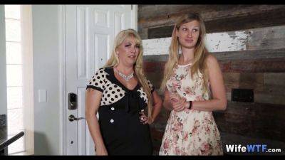 Karina White & Joclyn Stone share a hot, mature wedding night on vidgratis.com