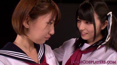Kinky Miyanaga and Hisa Takei indulge in some hot lesbian action at Kiyosu - Japan on vidgratis.com