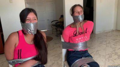 Bratty Online Bullies Bound And Gagged By An Angry Milf! on vidgratis.com