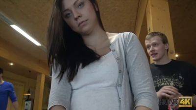 Hot brunette pornstar gets paid to suck and fuck for cash while BF watches in POV - Czech Republic on vidgratis.com