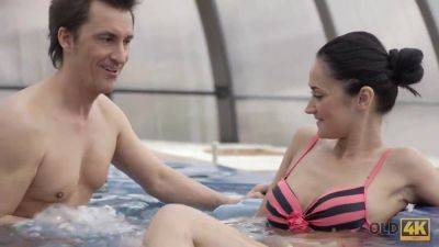 Petite Czech amateur teases and pleases an old man in a jacuzzi - Czech Republic on vidgratis.com