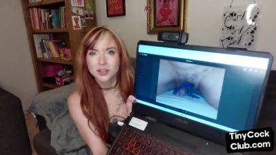 SPH solo babe with coloredhair talks dirty about small dicks - Britain on vidgratis.com