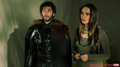 John Snow fucks her brains out and comes on her tits on vidgratis.com