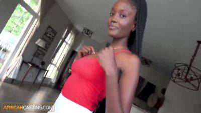 Skinny Natural Ebony Babe Enjoys Model Casting With Bwc on vidgratis.com