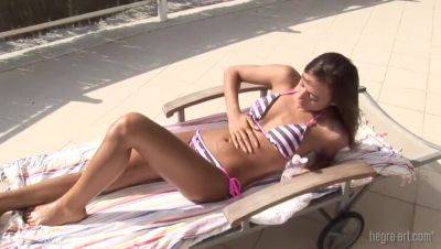 Dominika C Basking in Spanish Sunlight - Spain on vidgratis.com