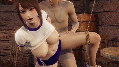 3D Asian suspended babe from Honey Select 2 video game gets fucked hard on vidgratis.com