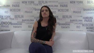 Superior Jolana: The Inked Brunette with Petite Charms - Czech Republic on vidgratis.com