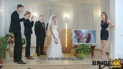 Blonde bride caught cheating during the wedding! - Bride4K - Czech Republic on vidgratis.com