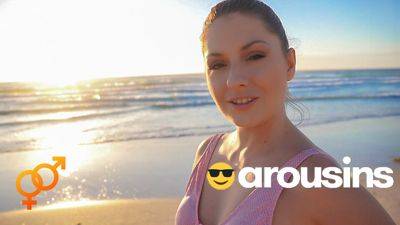Have you Ever Been Blown on the Beach? POV Rebecca Volpetti & Jason Love at Arousins on vidgratis.com