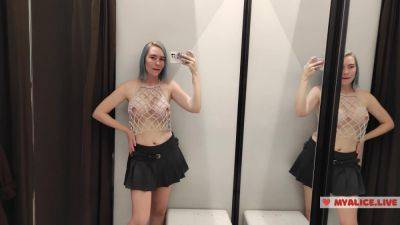 Masturbation In A Fitting Room In A Mall. I Try On Haul Transparent Clothes In Fitting Room And Mast on vidgratis.com