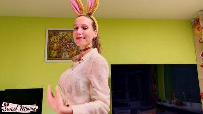 Cute Big Boobs Bunny Delivers Awesome Easter Blowjob - Sweet Minnie on vidgratis.com