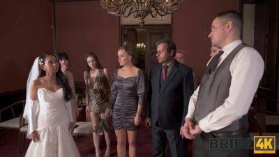 BRIDE4K. Small cheap wedding turns into public fucking action of the brides on vidgratis.com