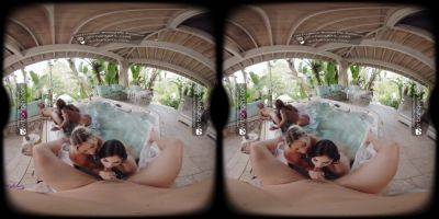 VR Bangers Super Hot Outdoors Orgy Sex With 4 Hot Girls VR Porn on vidgratis.com