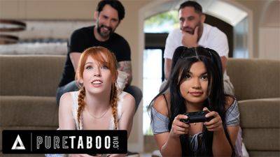 PURE TABOO Unhappily Married DILFs Grow Strong Desire For Stepdaughters Madi Collins & Summer Col on vidgratis.com