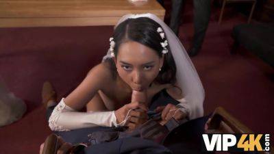 VIP4K. Small cheap wedding turns into public fucking action of the brides on vidgratis.com