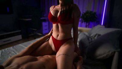 Sexy GF Alice in Red Lingerie Gets Filled During Intense Romantic Encounter on vidgratis.com