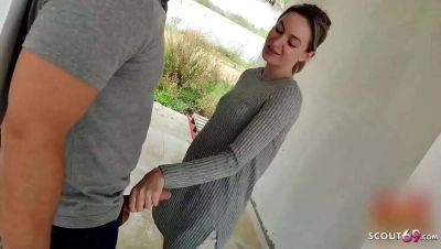 Adorable German Teen Caught Worker Jerking Off in Public Threesome - Germany on vidgratis.com