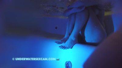 The Lonely Blue Light Tries To Illuminate Her Beautifully Shaved Pussy on vidgratis.com