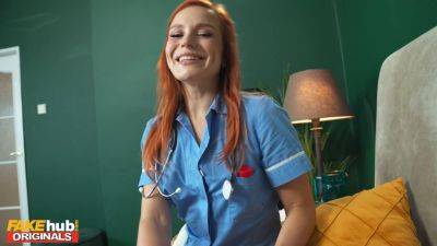 Clemence audiard, the perfect nurse, has to take a sperm sample from a hot patient on vidgratis.com