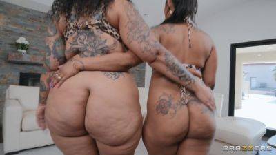 Porsha Carrera and BADKITYYY - ebony moms sharing big cock in threesome hardcore - Usa on vidgratis.com