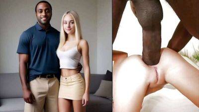 My Stunning Blonde Spouse Engulfed in Flames by Her Enormous Black Lover - BBC Surprise! on vidgratis.com