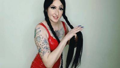 I Know That You Love To Jerk Off To Gorgeous Brunettes. Long Hair Fetish. Dominatrix Nika Combs Her Long Hair Plays With It on vidgratis.com