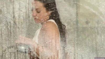 Abigail Mac Pressing her Tits on the Shower Cabin - Digitaldesire on vidgratis.com