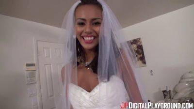 Janice Griffith's wedding dress will get you hard & ready for a wild anal session! on vidgratis.com