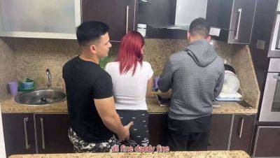 Cheating Wife Gets Groped While Husband Cooks: NTR Cuckold Experience with Yostin Quiles & Palomino Vergara on vidgratis.com