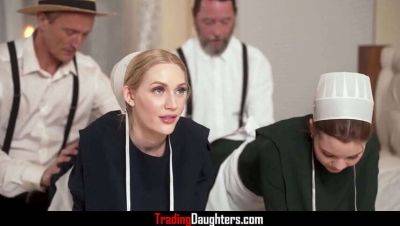 Amish Stepdads Trade Stepdaughters - Adrianna Jade, Emma Starletto on vidgratis.com