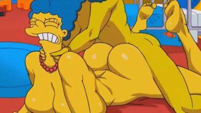 Marge Simpson assfucked in GYM locker room - Porn Cartoon on vidgratis.com