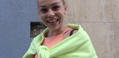 German scout - Tiny college girl Rebecca pickup and fuck at street casting - Germany on vidgratis.com