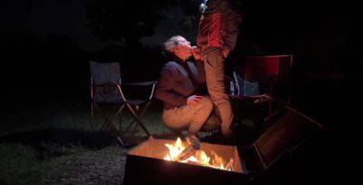 Fucked and creampied wife while camping on vidgratis.com
