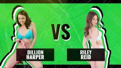 TeamSkeet's Babes Showdown: Riley Reid vs. Dillion Harper - Who Gets the Ultimate Cum Shot Prize? on vidgratis.com