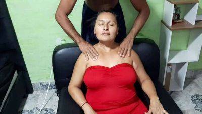 Naty Palmas gives her mother-in-law a sensual massage, leading to lustful action on vidgratis.com