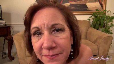 Step-Aunt Marie, 60 & Sexy, Sucks Your Cock & Masturbates in Nylons on vidgratis.com