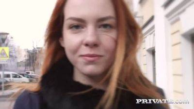 Candy, squirting redhead takes a creampie - Russia on vidgratis.com