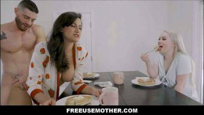 Hot MILF Threesome with Haley Spades and Penny Barber - Free Use Family Fun at Breakfast on vidgratis.com