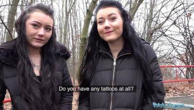 Public Agent Twins Sandra & Lady Zee Caught on Street for Naughty Fun - Blowjob, Outdoor Sex, Small Tits - Czech Republic on vidgratis.com