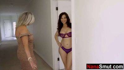 Hot Step Grandma's Friend Seduces Young Boy - Syren De Mer on vidgratis.com